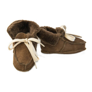 Chaussons bébé | Lacets beige