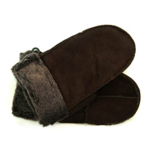 moufles homme marron foncé